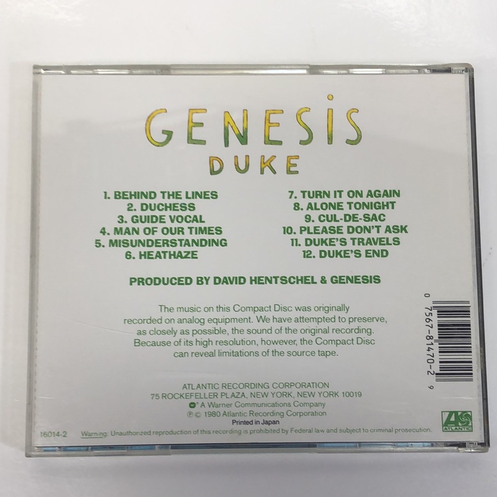 Genesis Duke CD - Picture 3 of 5
